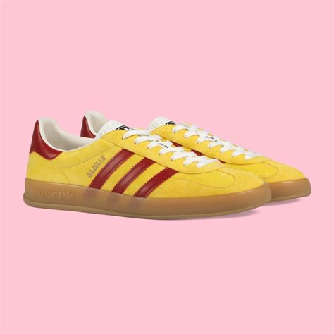 adidas gucci yellow shoes|Gucci x Adidas formal shoes.